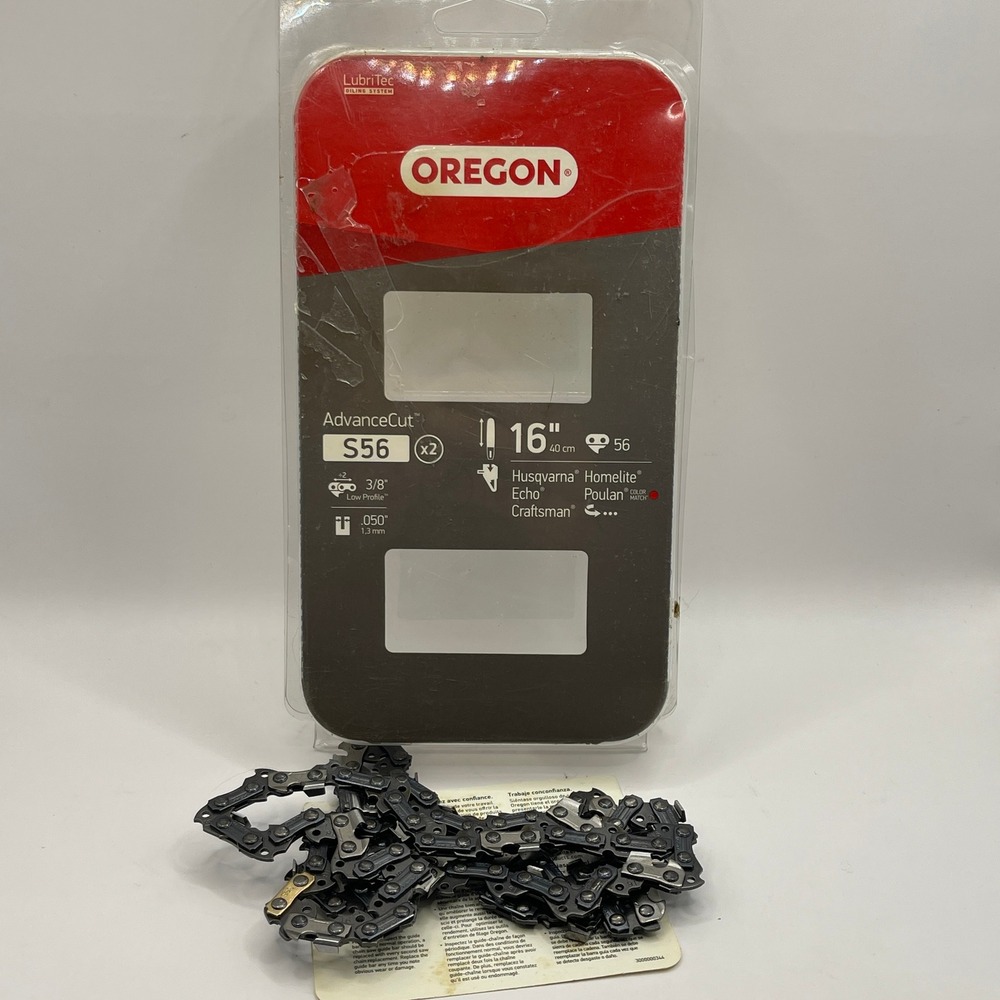 Oregon AdvanceCut S56 Chainsaw Chain 16 Inch 56 Drive Links 3/8 Low Profile .050